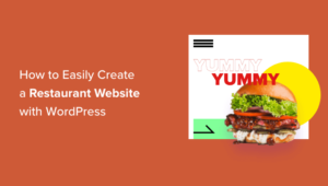 How to Easily create a restaurant website with WordPress